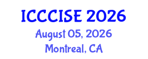 International Conference on Computer, Communication and Information Sciences, and Engineering (ICCCISE) August 05, 2026 - Montreal, Canada