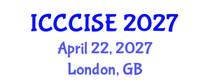 International Conference on Computer, Communication and Information Sciences, and Engineering (ICCCISE) April 22, 2027 - London, United Kingdom International Conference on Computer, Communication and Information Sciences, and Engineering (ICCCISE) April 22, 2027 - London, United Kingdom