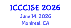 International Conference on Computer, Communication, Information Science, Engineering (ICCCISE) June 14, 2026 - Montreal, Canada