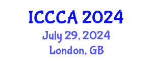 International Conference on Computer Communications and Applications (ICCCA) July 29, 2024 - London, United Kingdom