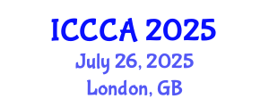 International Conference on Computer Communications and Applications (ICCCA) July 26, 2025 - London, United Kingdom