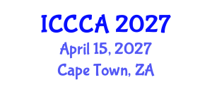 International Conference on Computer Communications and Applications (ICCCA) April 15, 2027 - Cape Town, South Africa