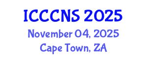 International Conference on Computer Communications and Networks Security (ICCCNS) November 04, 2025 - Cape Town, South Africa