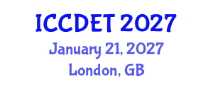 International Conference on Computer Design Engineering and Technology (ICCDET) January 21, 2027 - London, United Kingdom International Conference on Computer Design Engineering and Technology (ICCDET) January 21, 2027 - London, United Kingdom