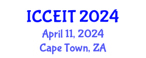International Conference on Computer Education and Instructional Technology (ICCEIT) April 11, 2024 - Cape Town, South Africa