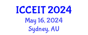 International Conference on Computer Education and Instructional Technology (ICCEIT) May 16, 2024 - Sydney, Australia