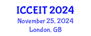 International Conference on Computer Education and Instructional Technology (ICCEIT) November 25, 2024 - London, United Kingdom