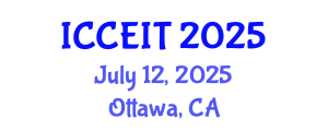 International Conference on Computer Education and Instructional Technology (ICCEIT) July 12, 2025 - Ottawa, Canada