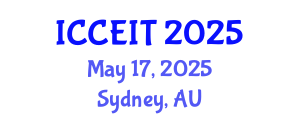 International Conference on Computer Education and Instructional Technology (ICCEIT) May 17, 2025 - Sydney, Australia