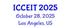 International Conference on Computer Education and Instructional Technology (ICCEIT) October 28, 2025 - Los Angeles, United States