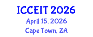 International Conference on Computer Education and Instructional Technology (ICCEIT) April 15, 2026 - Cape Town, South Africa