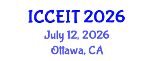 International Conference on Computer Education and Instructional Technology (ICCEIT) July 12, 2026 - Ottawa, Canada