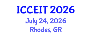 International Conference on Computer Education and Instructional Technology (ICCEIT) July 24, 2026 - Rhodes, Greece International Conference on Computer Education and Instructional Technology (ICCEIT) July 24, 2026 - Rhodes, Greece