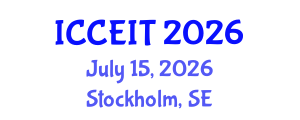 International Conference on Computer Education and Instructional Technology (ICCEIT) July 15, 2026 - Stockholm, Sweden