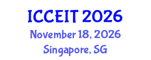 International Conference on Computer Education and Instructional Technology (ICCEIT) November 18, 2026 - Singapore, Singapore