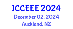 International Conference on Computer, Electrical and Electronics Engineering (ICCEEE) December 02, 2024 - Auckland, New Zealand