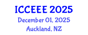 International Conference on Computer, Electrical and Electronics Engineering (ICCEEE) December 01, 2025 - Auckland, New Zealand