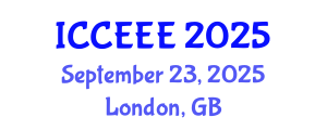 International Conference on Computer, Electrical and Electronics Engineering (ICCEEE) September 23, 2025 - London, United Kingdom