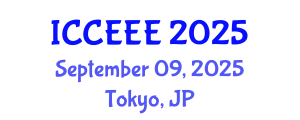International Conference on Computer, Electrical and Electronics Engineering (ICCEEE) September 09, 2025 - Tokyo, Japan