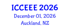 International Conference on Computer, Electrical and Electronics Engineering (ICCEEE) December 01, 2026 - Auckland, New Zealand International Conference on Computer, Electrical and Electronics Engineering (ICCEEE) December 01, 2026 - Auckland, New Zealand