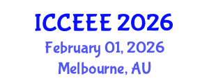 International Conference on Computer, Electrical and Electronics Engineering (ICCEEE) February 01, 2026 - Melbourne, Australia