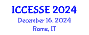 International Conference on Computer, Electrical and Systems Sciences, and Engineering (ICCESSE) December 16, 2024 - Rome, Italy