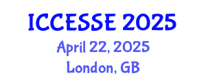 International Conference on Computer, Electrical and Systems Sciences, and Engineering (ICCESSE) April 22, 2025 - London, United Kingdom