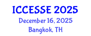 International Conference on Computer, Electrical and Systems Sciences, and Engineering (ICCESSE) December 16, 2025 - Bangkok, Thailand