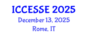 International Conference on Computer, Electrical and Systems Sciences, and Engineering (ICCESSE) December 13, 2025 - Rome, Italy