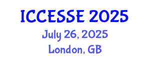 International Conference on Computer, Electrical and Systems Sciences, and Engineering (ICCESSE) July 26, 2025 - London, United Kingdom