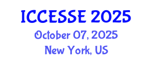 International Conference on Computer, Electrical and Systems Sciences, and Engineering (ICCESSE) October 07, 2025 - New York, United States