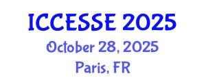 International Conference on Computer, Electrical and Systems Sciences, and Engineering (ICCESSE) October 28, 2025 - Paris, France