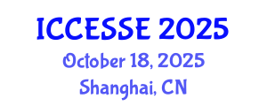 International Conference on Computer, Electrical and Systems Sciences, and Engineering (ICCESSE) October 18, 2025 - Shanghai, China
