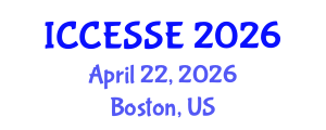 International Conference on Computer, Electrical and Systems Sciences, and Engineering (ICCESSE) April 22, 2026 - Boston, United States