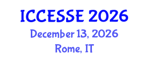 International Conference on Computer, Electrical and Systems Sciences, and Engineering (ICCESSE) December 13, 2026 - Rome, Italy