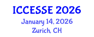 International Conference on Computer, Electrical and Systems Sciences, and Engineering (ICCESSE) January 14, 2026 - Zurich, Switzerland