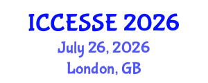 International Conference on Computer, Electrical and Systems Sciences, and Engineering (ICCESSE) July 26, 2026 - London, United Kingdom