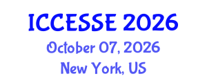 International Conference on Computer, Electrical and Systems Sciences, and Engineering (ICCESSE) October 07, 2026 - New York, United States