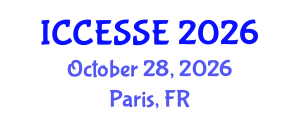 International Conference on Computer, Electrical and Systems Sciences, and Engineering (ICCESSE) October 28, 2026 - Paris, France