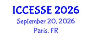 International Conference on Computer, Electrical and Systems Sciences, and Engineering (ICCESSE) September 20, 2026 - Paris, France