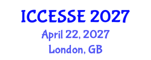 International Conference on Computer, Electrical and Systems Sciences, and Engineering (ICCESSE) April 22, 2027 - London, United Kingdom International Conference on Computer, Electrical and Systems Sciences, and Engineering (ICCESSE) April 22, 2027 - London, United Kingdom
