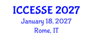 International Conference on Computer, Electrical and Systems Sciences, and Engineering (ICCESSE) January 18, 2027 - Rome, Italy
