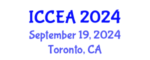 International Conference on Computer Engineering and Applications (ICCEA) September 19, 2024 - Toronto, Canada