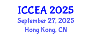 International Conference on Computer Engineering and Applications (ICCEA) September 27, 2025 - Hong Kong, China