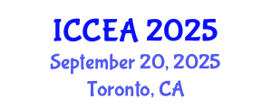 International Conference on Computer Engineering and Applications (ICCEA) September 20, 2025 - Toronto, Canada