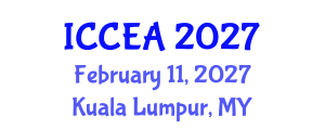 International Conference on Computer Engineering and Applications (ICCEA) February 11, 2027 - Kuala Lumpur, Malaysia International Conference on Computer Engineering and Applications (ICCEA) February 11, 2027 - Kuala Lumpur, Malaysia