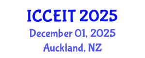 International Conference on Computer Engineering and Information Technology (ICCEIT) December 01, 2025 - Auckland, New Zealand