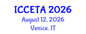 International Conference on Computer Engineering : Theory and Application (ICCETA) August 12, 2026 - Venice, Italy