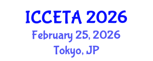 International Conference on Computer Engineering : Theory and Application (ICCETA) February 25, 2026 - Tokyo, Japan