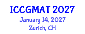 International Conference on Computer Games, Multimedia and Allied Technology (ICCGMAT) January 14, 2027 - Zurich, Switzerland International Conference on Computer Games, Multimedia and Allied Technology (ICCGMAT) January 14, 2027 - Zurich, Switzerland